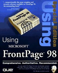 Using Microsoft Frontpage 98 Special E