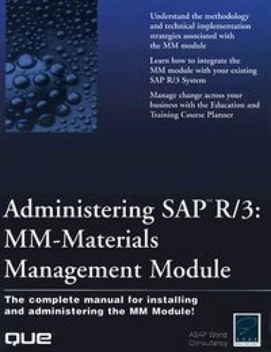 Administering Sap R/3 Mm-Materials Man Libro