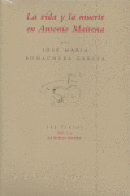 Ála Vida Y La Muerte En Antonio Mairena Libro