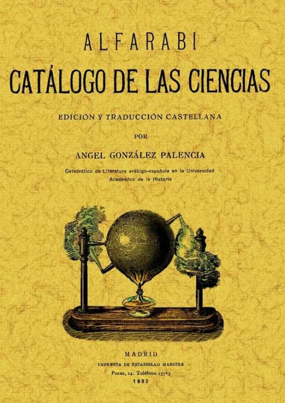 Alfarabi. Catálogo De Las Ciencias Libro