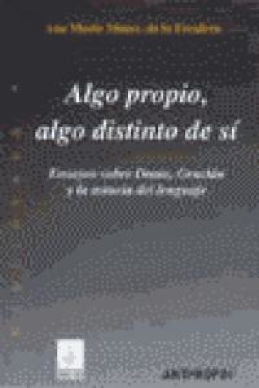 Algo Propio Distinto De S¡ Libro