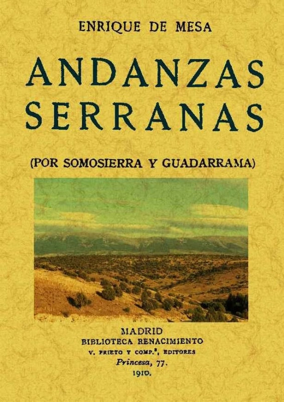 Andanzas Serranas Libro