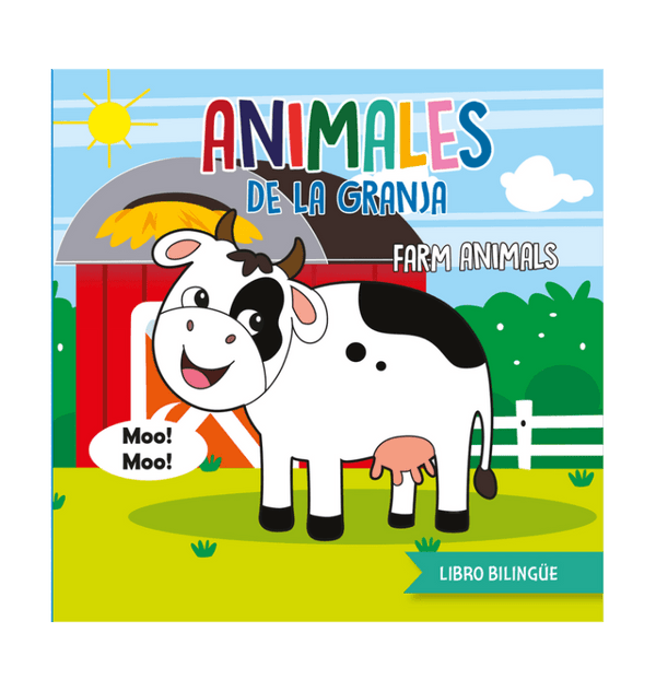 Animales De La Granja. Bilingüe Baño Libro