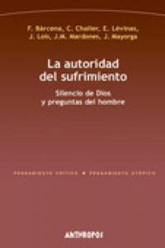 Autoridad Del Sufrimiento La Libro