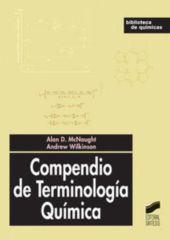 Compendio De Terminología Química Libro