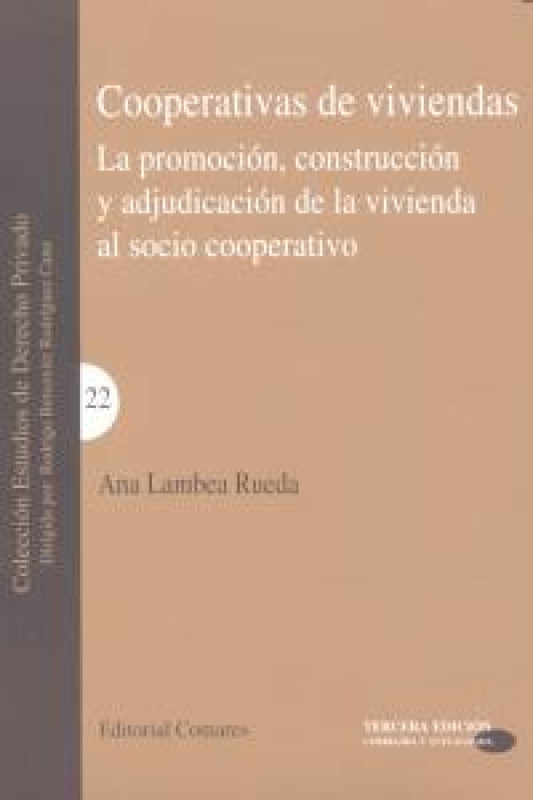 Cooperativas De Viviendas Promocion Construccion Adjudicaci Libro