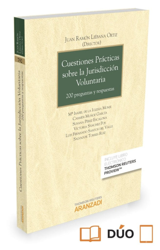 Cuestiones Prácticas Sobre La Jurisdicción Voluntaria (Papel + E-Book) Libro