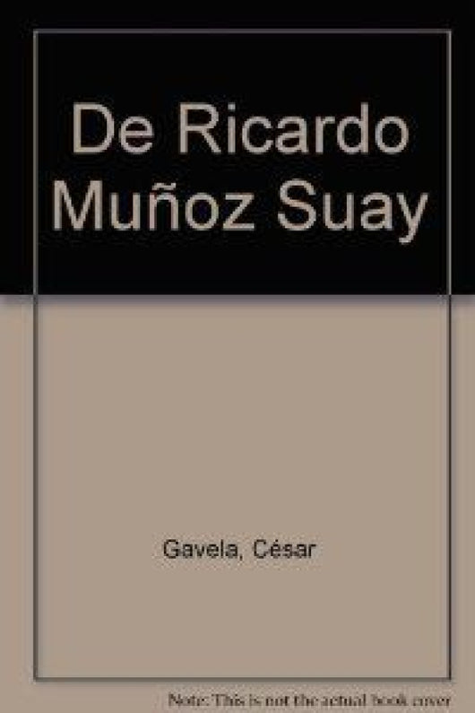 De Ricardo Muñoz Suay Libro