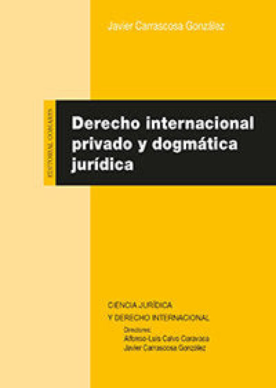 Derecho Internacional Privado Y Dogmatica Juridica Libro