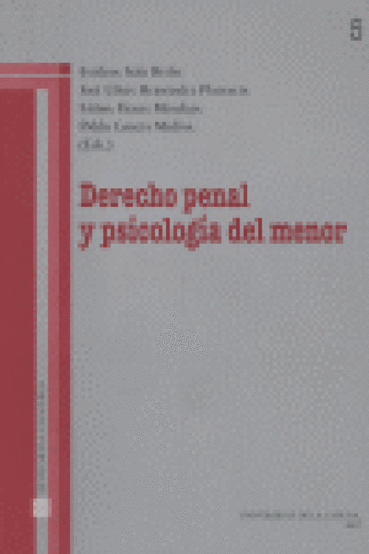 Derecho Penal Y Psicologia Del Menor Libro