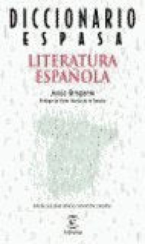 Diccionario De Literatura Española Libro