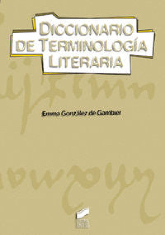 Diccionario De Terminolog¡a Literaria Libro