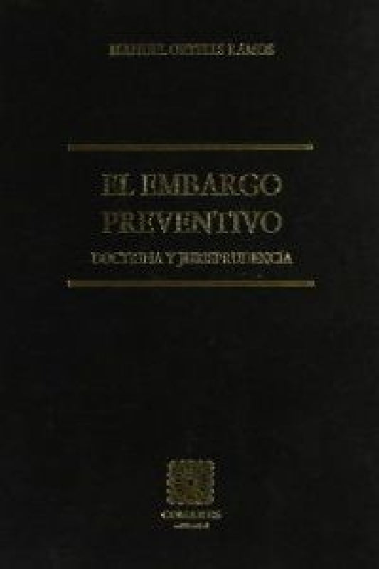 El Embargo Preventivo Libro