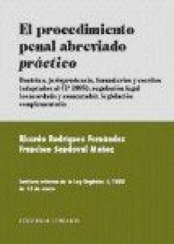 El Procedimiento Penal Abreviado P Libro