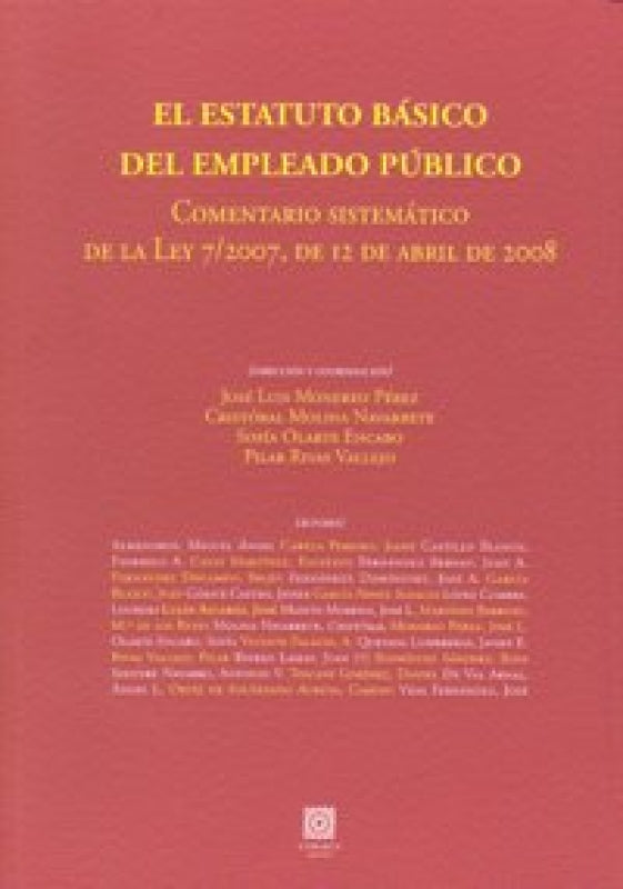 Estatuto Basico Del Empleado Publico Libro