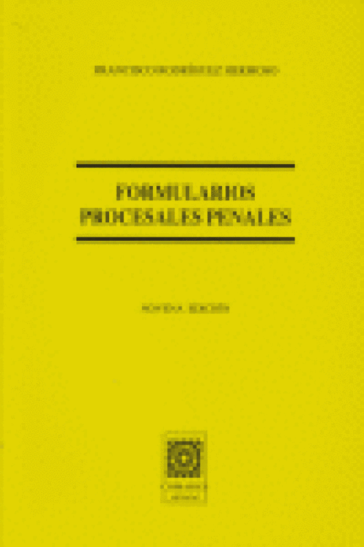 Formularios Procesales Penales 9ªEd Libro