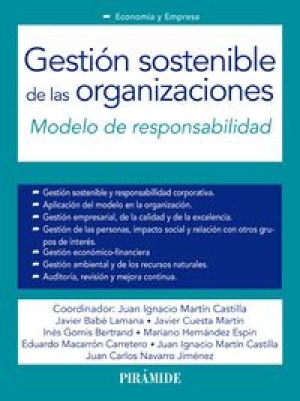 Gestión Sostenible De Las Organizaciones Libro