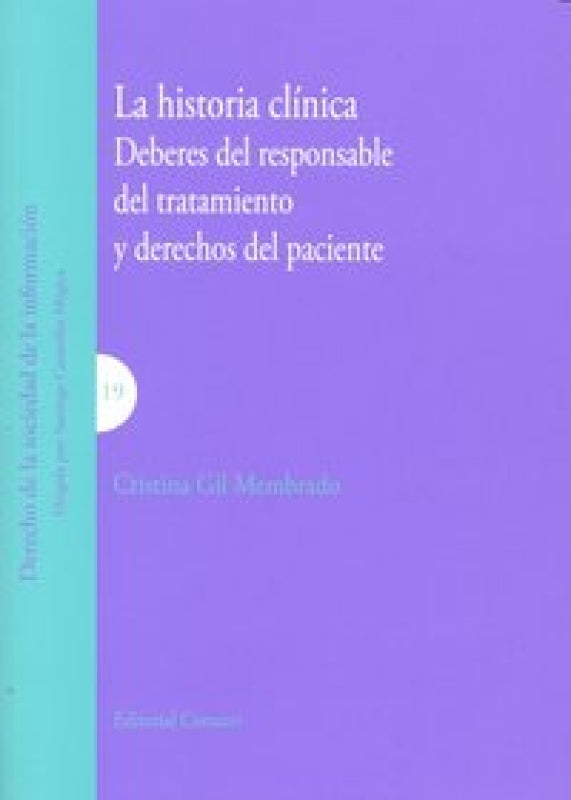 Historia Clinica Deberes Del Responsable Tratamiento Libro