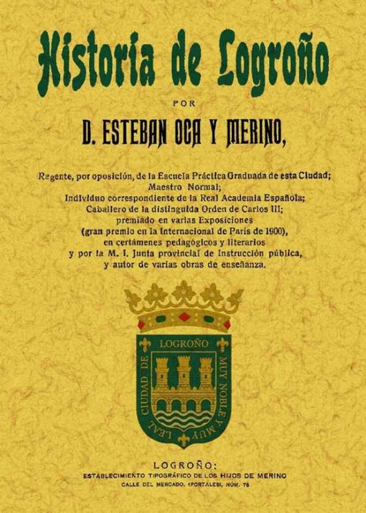 Historia De Logroño Libro