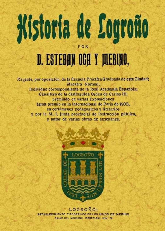 Historia De Logroño Libro