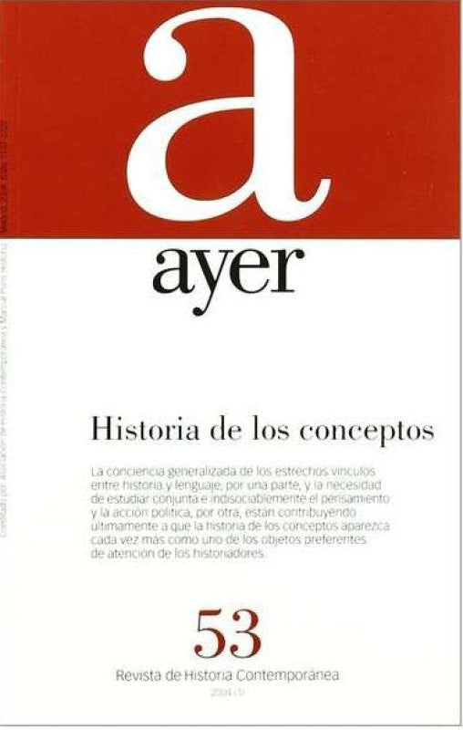 Historia De Los Conceptos Libro