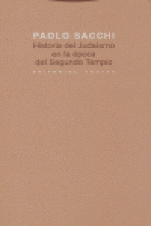 Historia Del Judaísmo En La Época Segundo Templo Libro