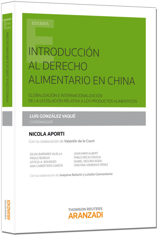 Introducción Al Derecho Alimentario En China Libro