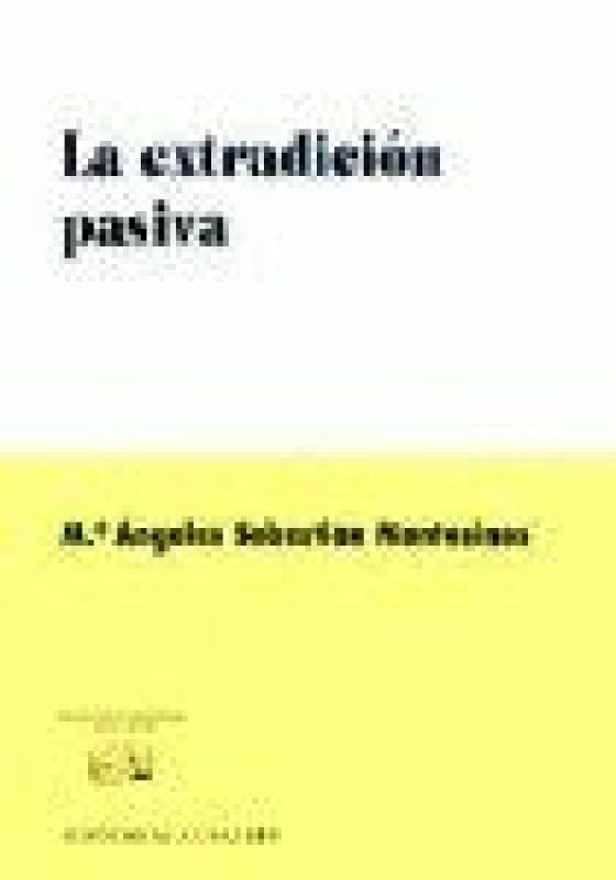 La Extradicion Pasiva Libro