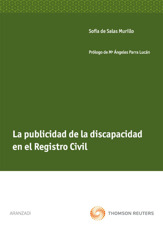 La Publicidad De La Discapacidad En El Registro Civil Libro