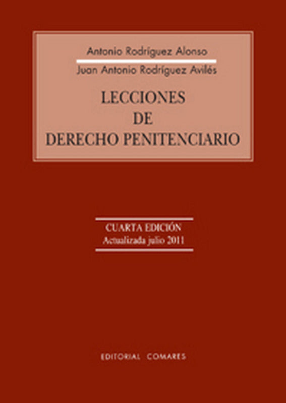 Lecciones De Derecho Penitenciario. Libro