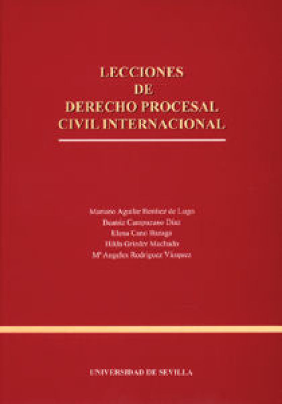 Lecciones De Derecho Procesal Civil Internacional Libro