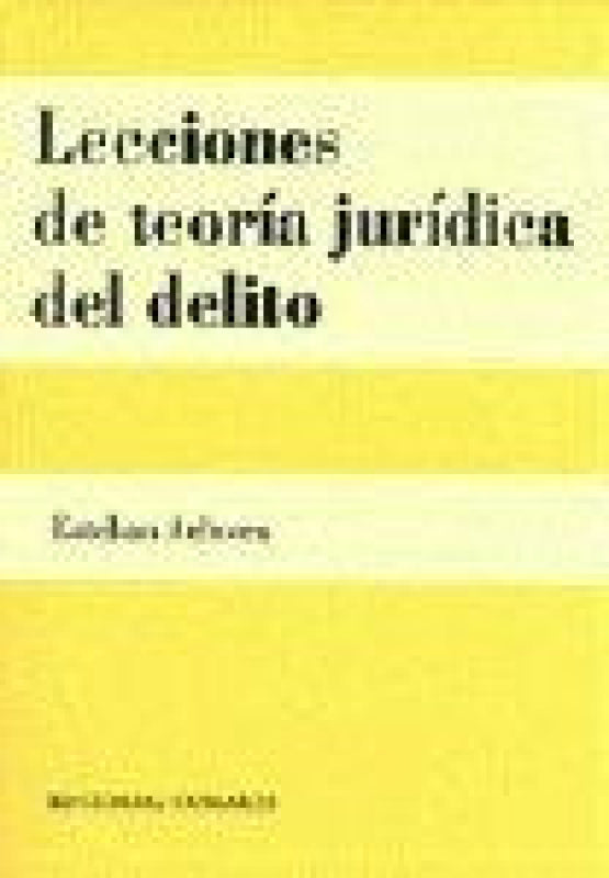 Lecciones De Teoria Juridica Del D Libro