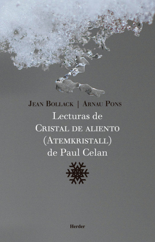 Lecturas De Cristal Aliento (Atemkristall) Paul Celan Libro