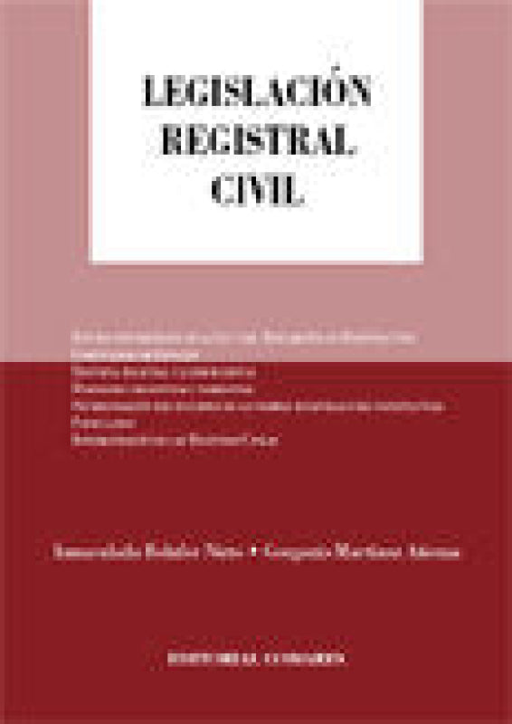 Legislacion Registral Civil Libro