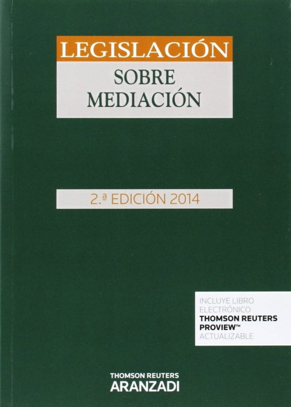 Legislacion Sobre Mediacion Libro