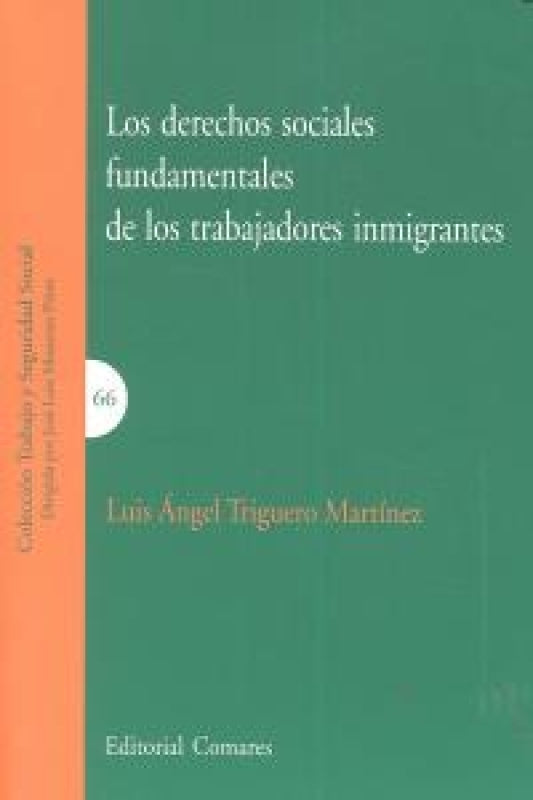 Los Derechos Sociales Fundamentales De Trabajadores Inmigrantes Libro