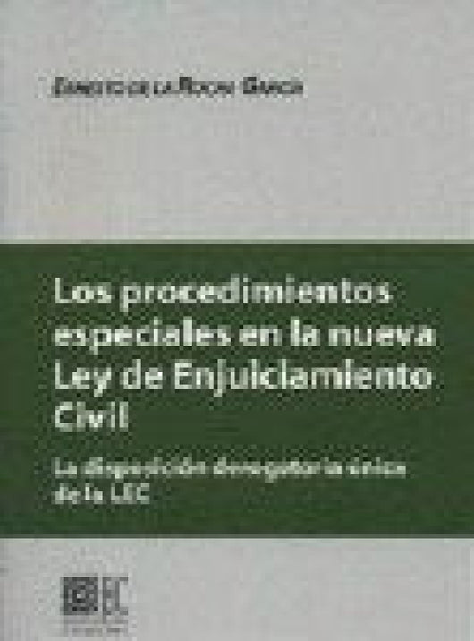 Los Procedimientos Especiales En L Libro