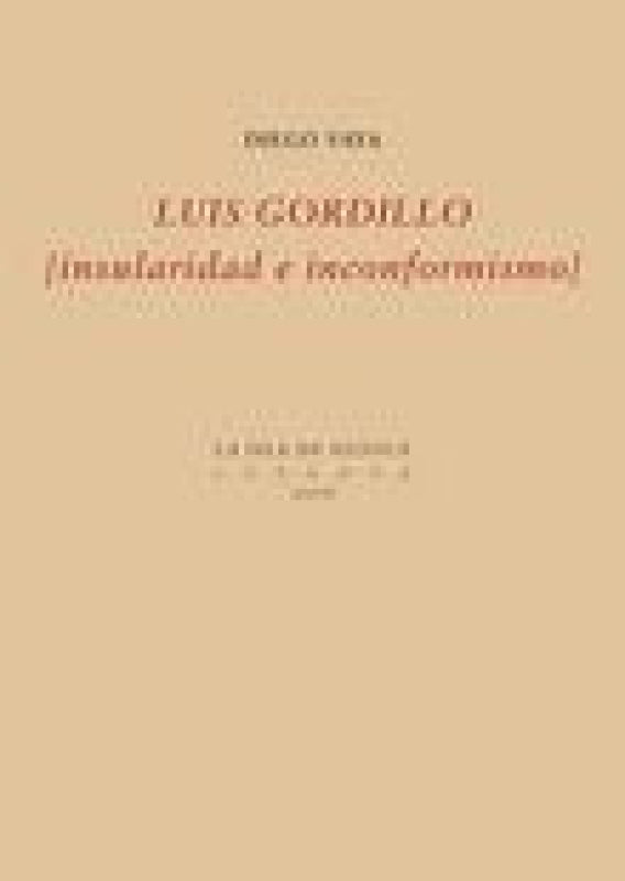 Luis Gordillo Libro