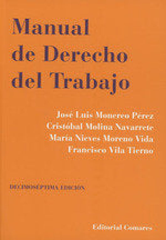 Manual De Derecho Del Trabajo Libro