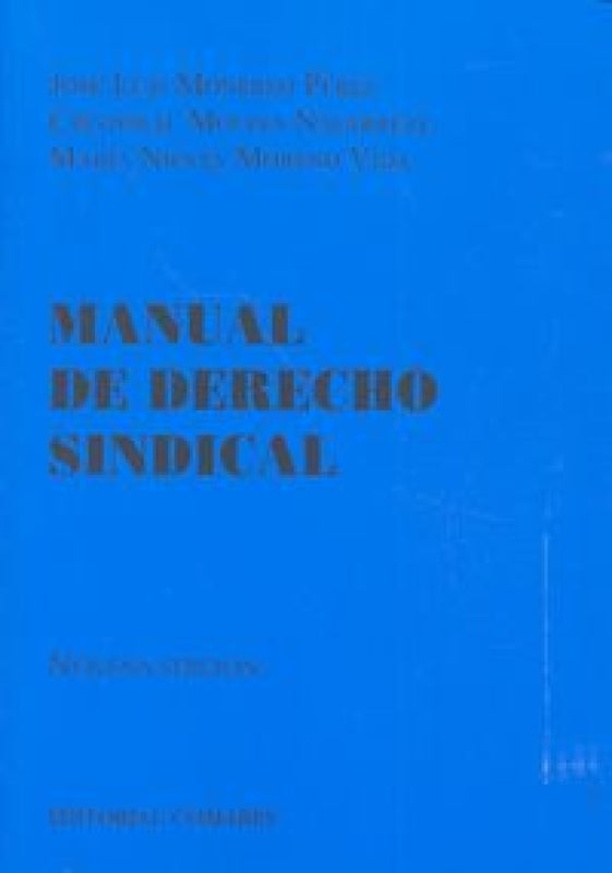 Manual De Derecho Sindical Libro