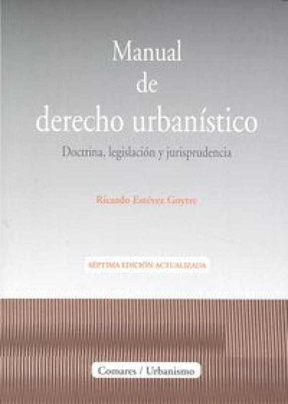 Manual De Derecho Urbanistico Libro