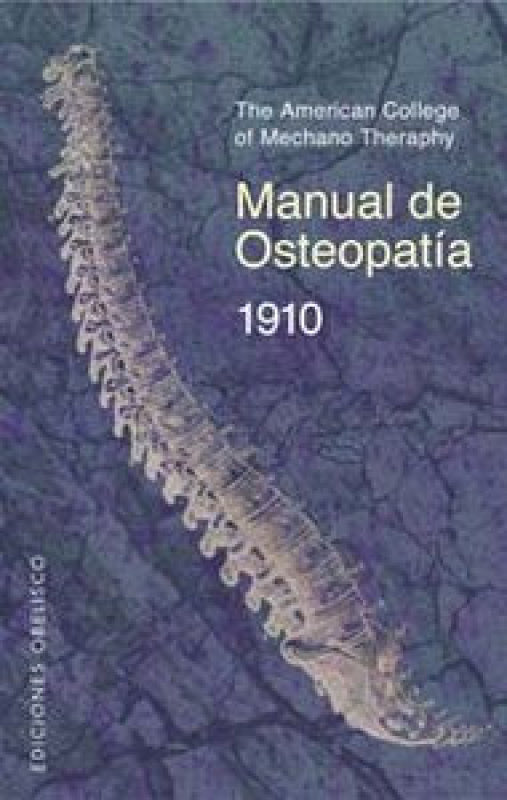 Manual De Osteopatía 1910 Libro