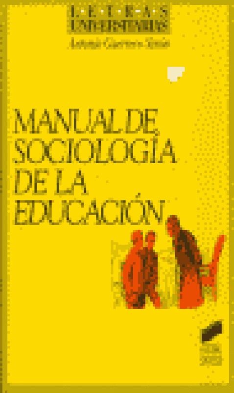 Manual De Sociología La Educación Libro