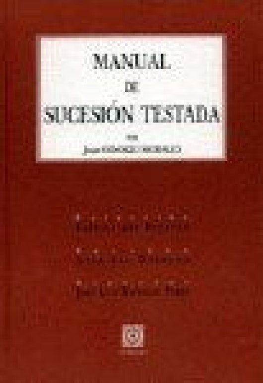 Manual De Sucesion Testada Libro