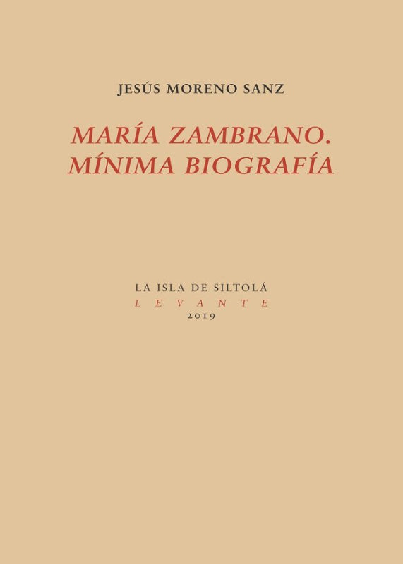 María Zambrano. Mínima Biografía Libro