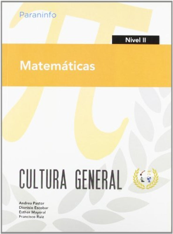 Matemáticas. Nivel Ii. Cultura General Libro