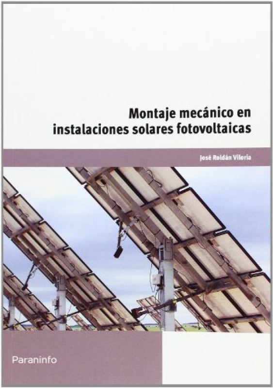 Montaje Mecánico En Instalaciones Solares Fotovoltaicas Libro