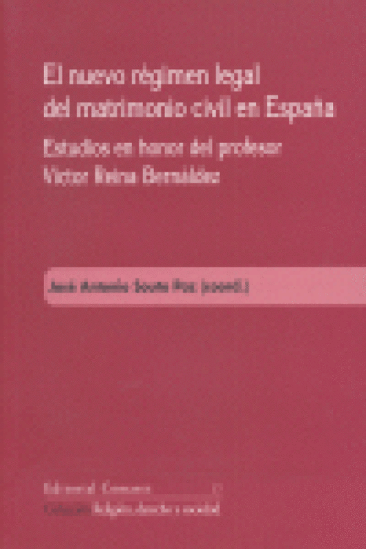 Nuevo Regimen Legal Matrimonio Civil En España Libro