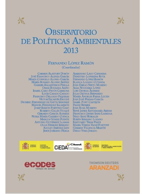 Observatorio De Políticas Ambientales 2013 Libro