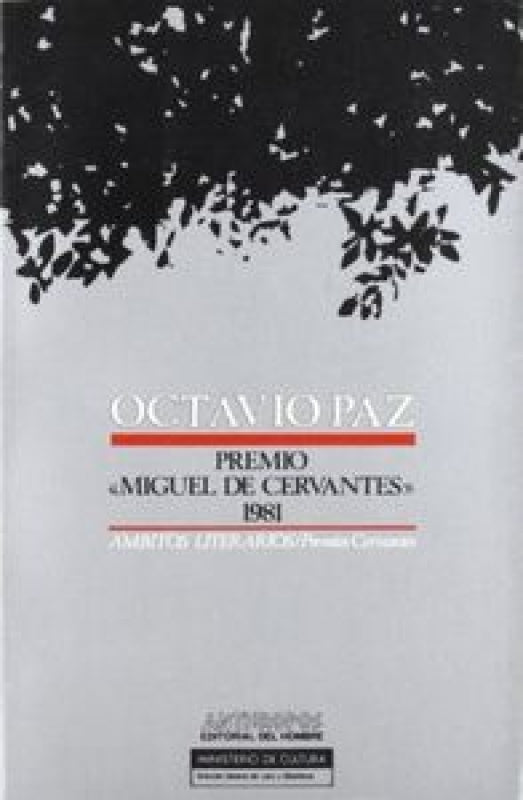 Octavio Paz Premio Miguel Cervantes 1981 Libro